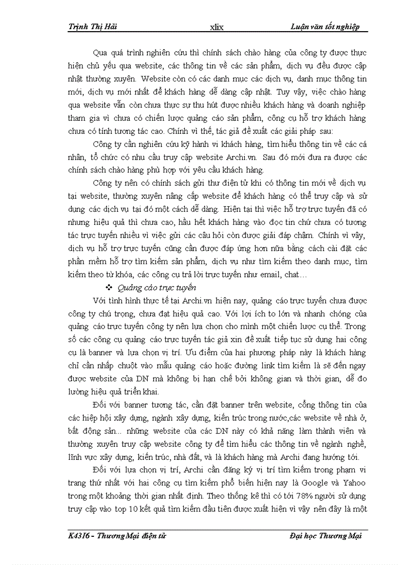 image for page Hoạch định chiến lược MKT trực tuyến tại website Archi vn 1