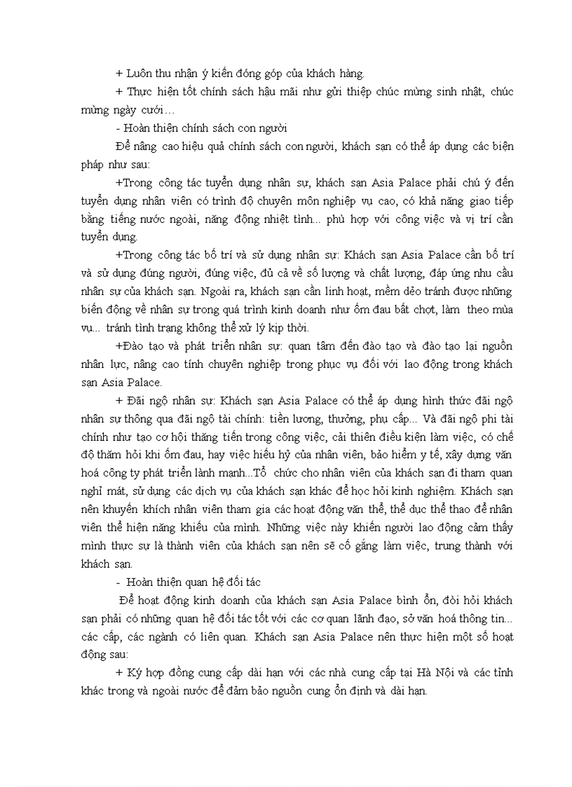 image for page Giải pháp nâng cao sức cạnh tranh marketing của khách sạn asia palace