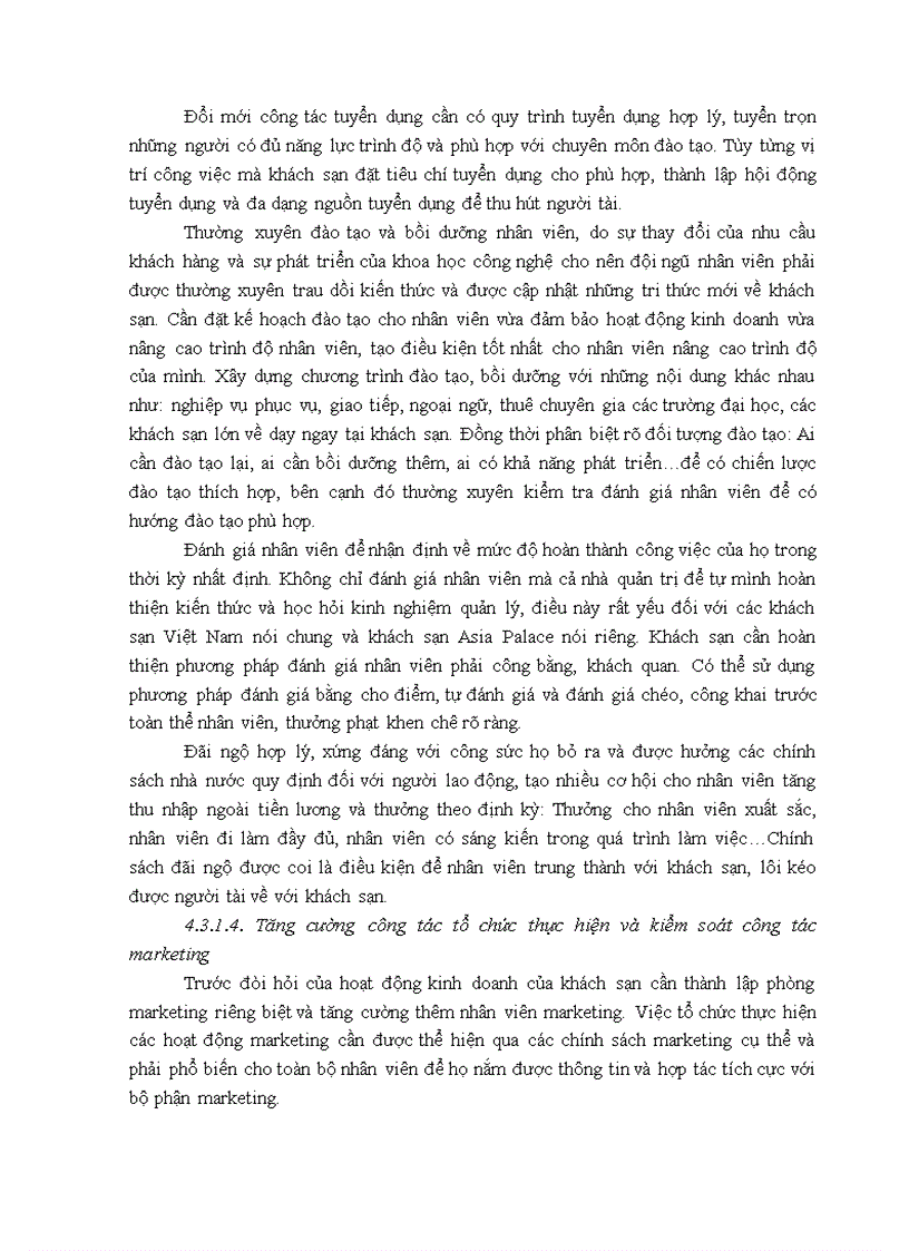 image for page Giải pháp nâng cao sức cạnh tranh marketing của khách sạn asia palace