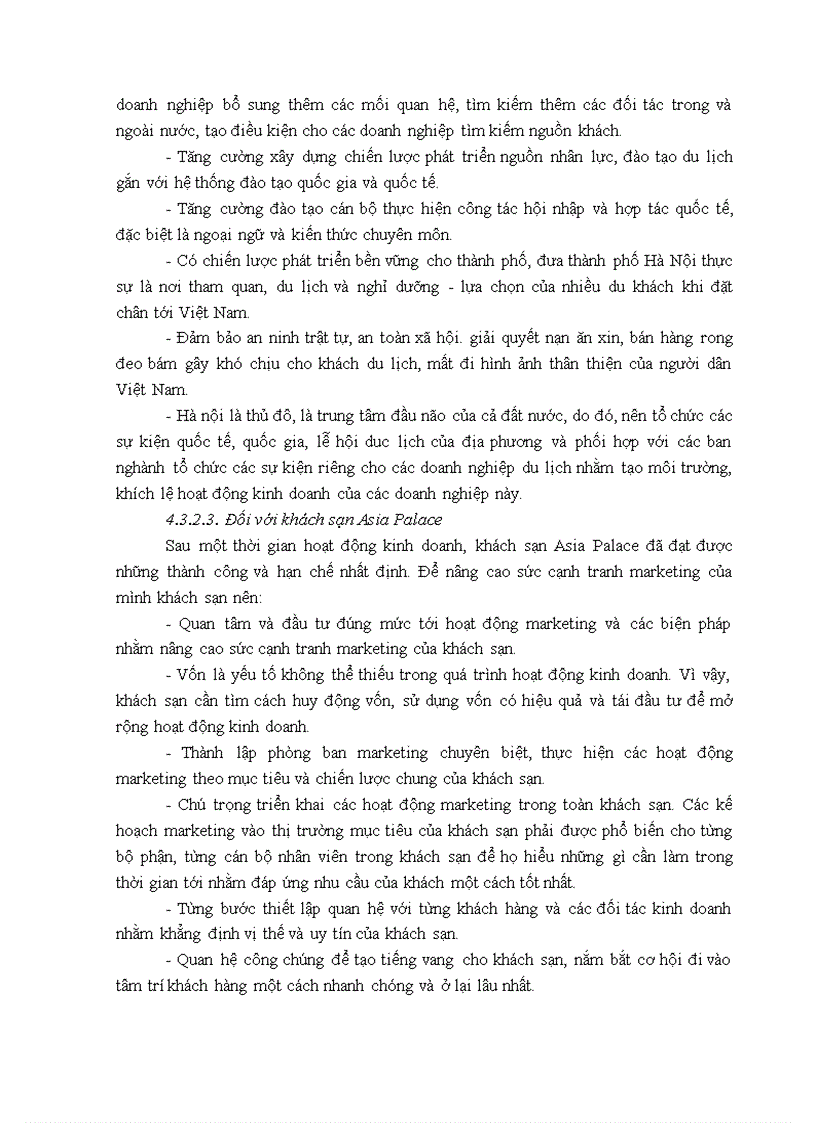 image for page Giải pháp nâng cao sức cạnh tranh marketing của khách sạn asia palace