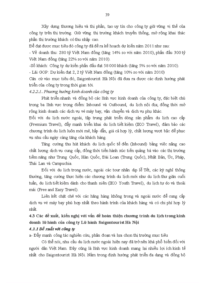 image for page Giải pháp hoàn thiện các chương trình du lịch của Công ty Lữ hành Saigontourist Hà Nội 3