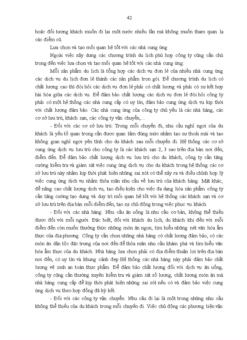 image for page Giải pháp hoàn thiện các chương trình du lịch của Công ty Lữ hành Saigontourist Hà Nội 3