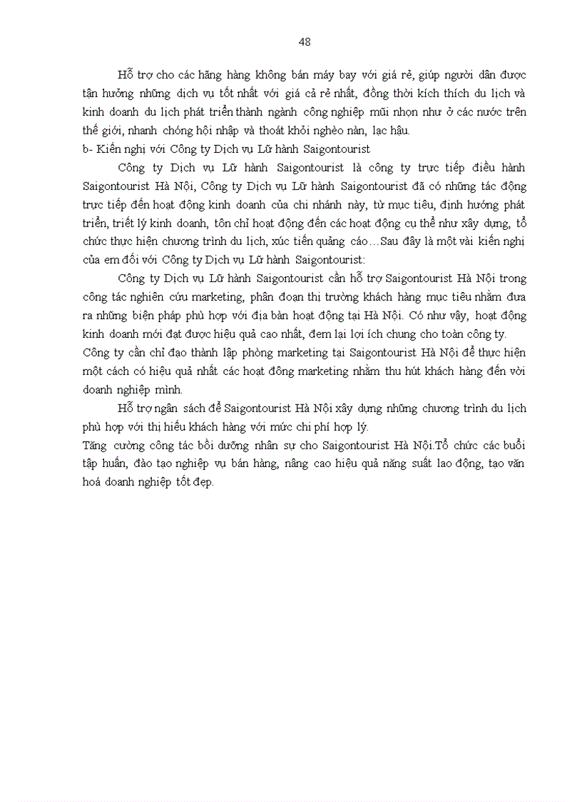 image for page Giải pháp hoàn thiện các chương trình du lịch của Công ty Lữ hành Saigontourist Hà Nội 3