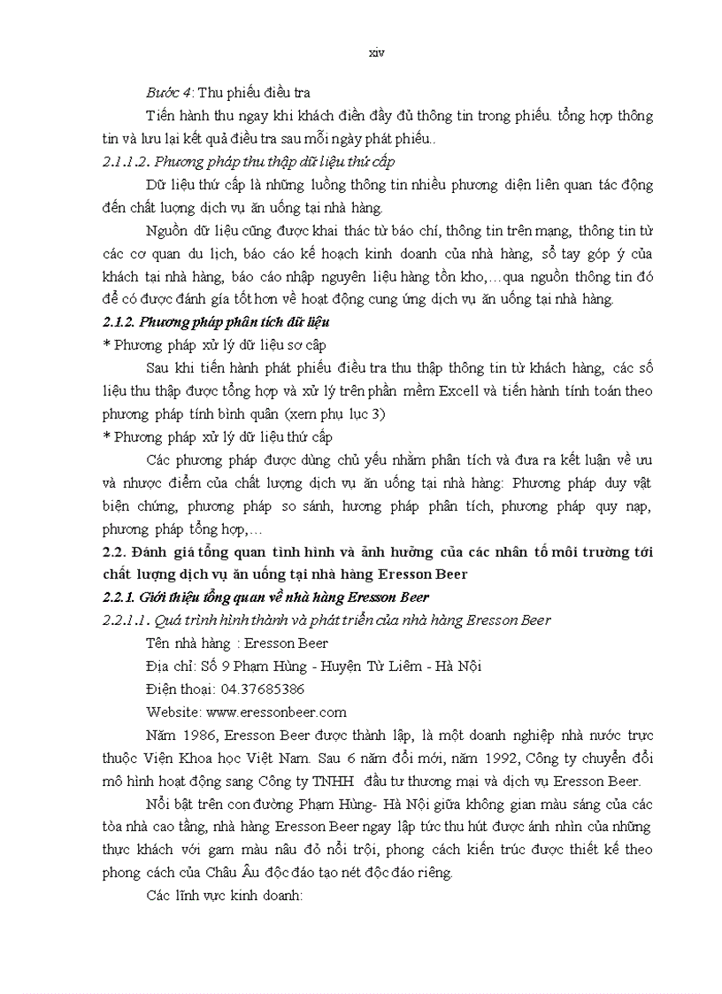 image for page Giải pháp nâng cao chất lượng dịch vụ ăn uống tại nhà hàng Eresson beer 1