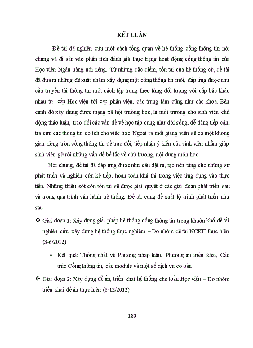 image for page Xây dựng hệ thống cổng thông tin cho học viện ngân hàng