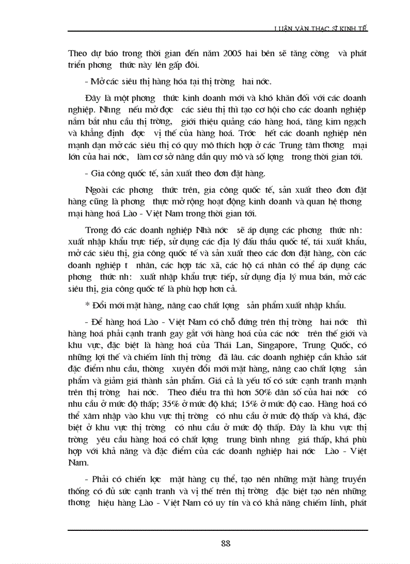 image for page Một số giải pháp nhằm phát triển quan hệ thương mại hàng hóa Lào Việt Nam thời kỳ đến năm 2010 1