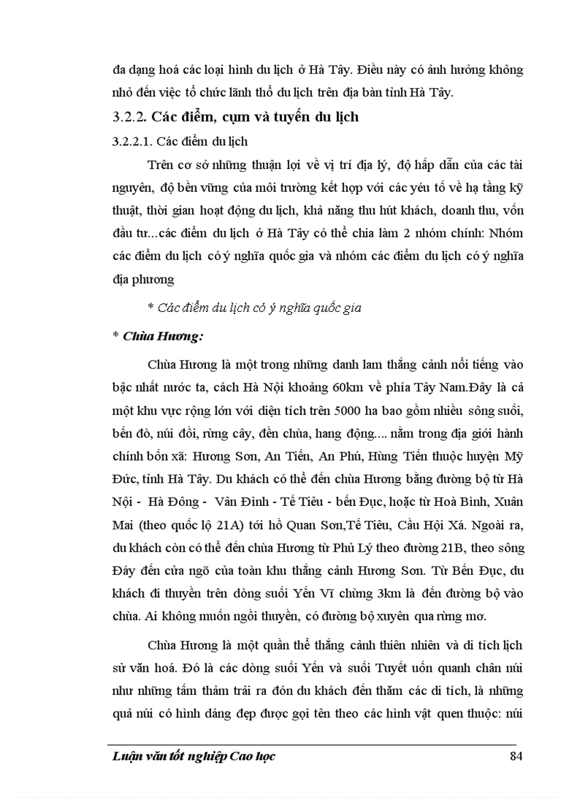 image for page Tổ chức lãnh thổ du lịch Hà Tây 1