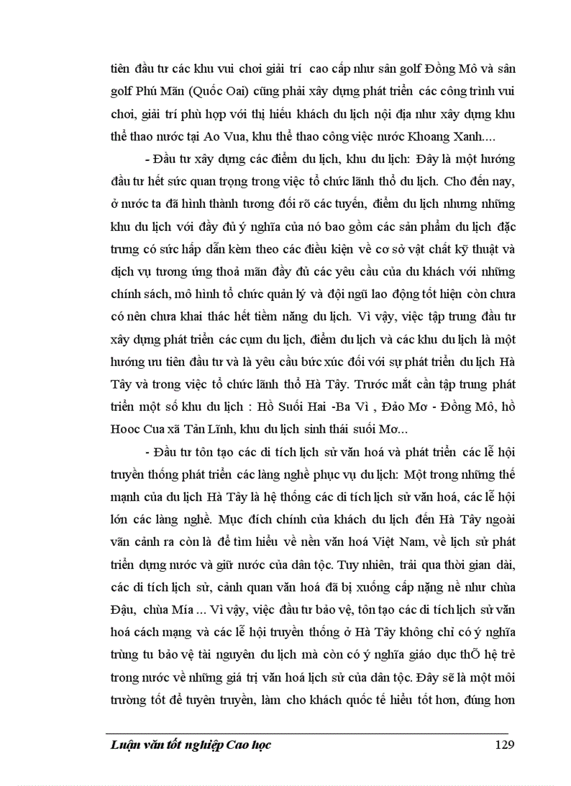 image for page Tổ chức lãnh thổ du lịch Hà Tây 1