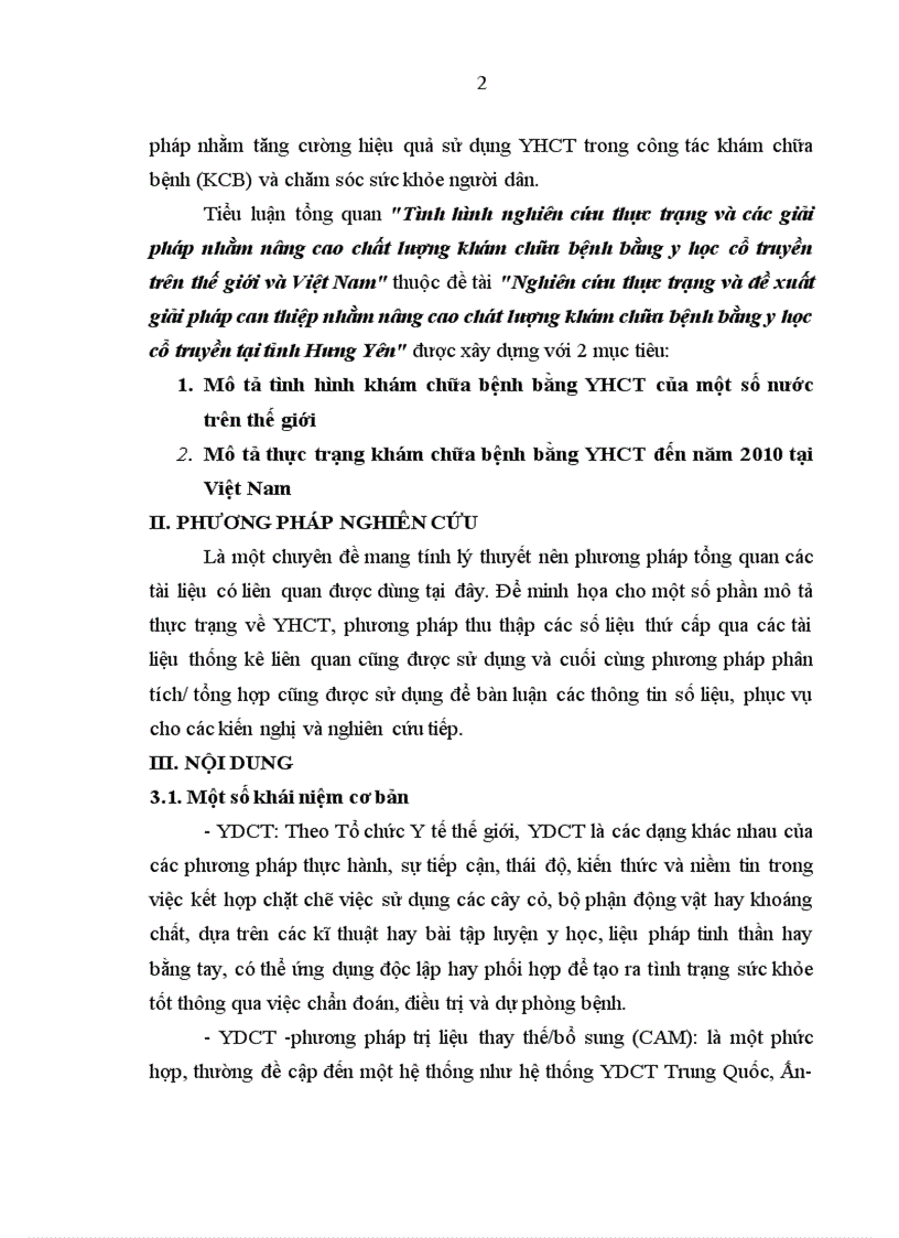 image for page Tình hình nghiên cứu thực trạng và các giải pháp nhằm nâng cao chất lượng khám chữa bệnh bằng y học cổ truyền trên thế giới và việt nam