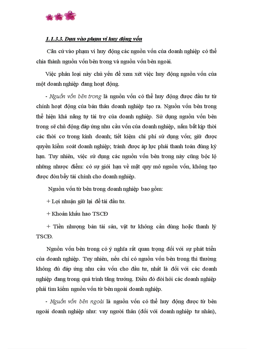 image for page Các giải pháp chủ yếu nâng cao hiệu quả quản lý sử dụng vốn kinh doanh tại Công ty cổ phần SOMECO Sông Đà