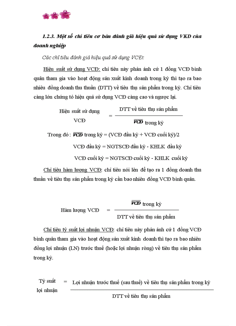 image for page Các giải pháp chủ yếu nâng cao hiệu quả quản lý sử dụng vốn kinh doanh tại Công ty cổ phần SOMECO Sông Đà