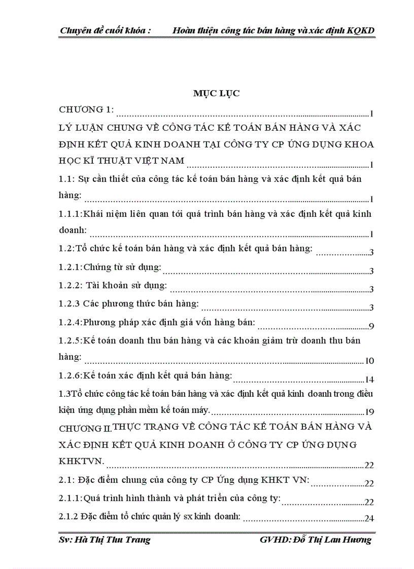 image for page Kế toán bán hàng và xác định kết quả kinh doanh tại công ty cp ứng dụng khoa học kĩ thuật việt nam