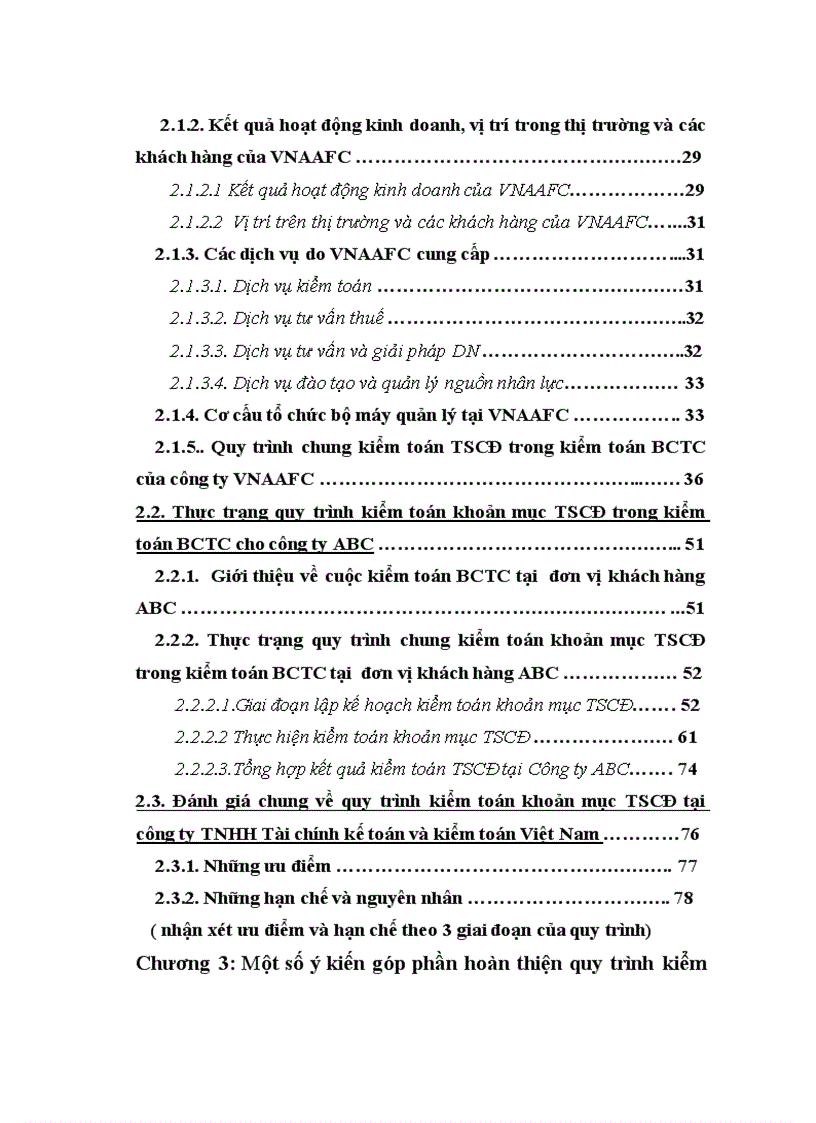 image for page Hoàn thiện quy trình kiểm toán khoản mục tài sản cố định trong kiểm toán báo cáo tài chính do công ty TNHH Tài chính kế toán và kiểm toán Việt Nam thực hiện