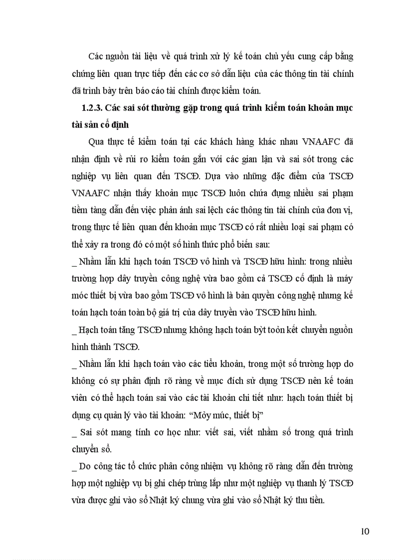 image for page Hoàn thiện quy trình kiểm toán khoản mục tài sản cố định trong kiểm toán báo cáo tài chính do công ty TNHH Tài chính kế toán và kiểm toán Việt Nam thực hiện