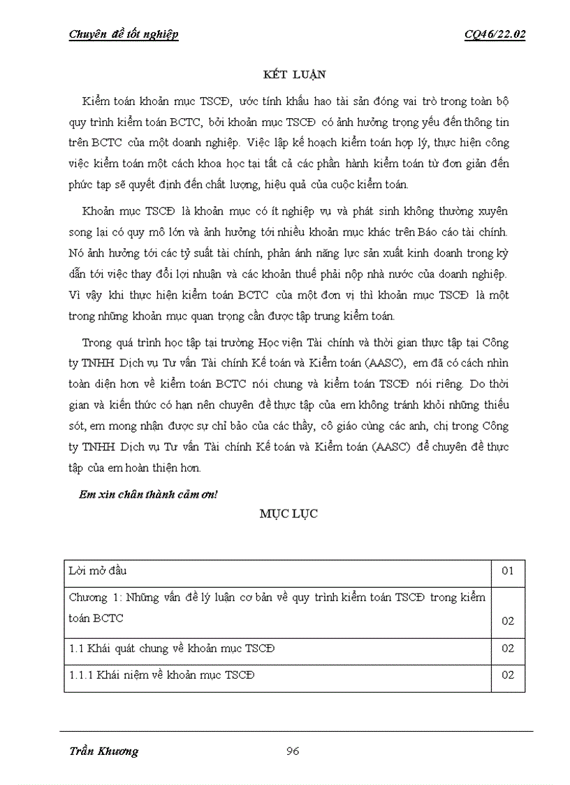 image for page Hoàn thiện quy trình kiểm toán khoản mục tài sản cố định tại công ty tnhh dịch vụ tư vấn tài chính kế toán và kiểm toán aasc