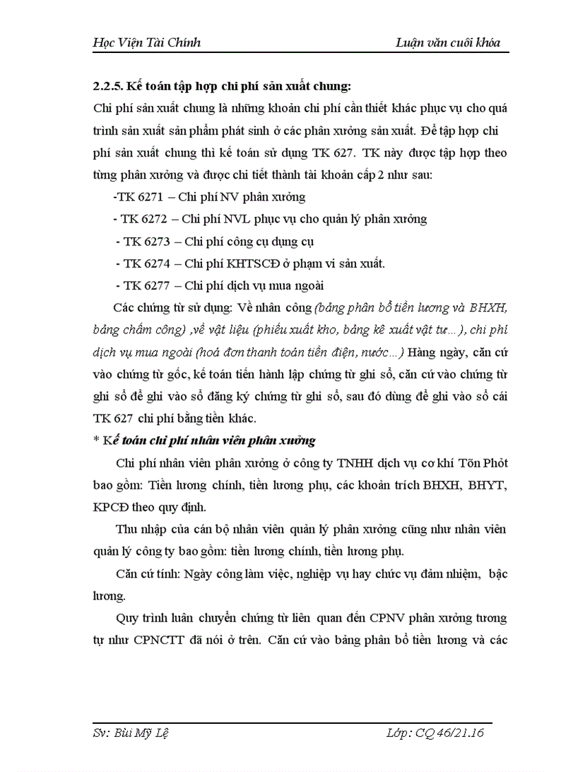 image for page Tổ chức công tác kế toán chi phí sản xuất và tính giá thành sản phẩm tại công ty TNHH dịch vụ cơ khí Tân P