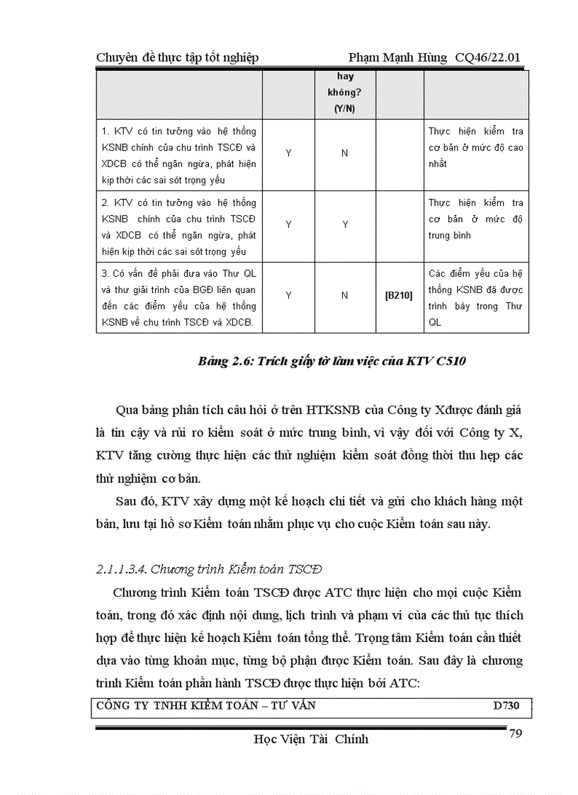 image for page Hoàn thiện kiểm toán khoản mục TSCĐ trong kiểm toán báo cáo tài chính do công ty TNHH Kiểm toán và Tư vấn thuế ATC thực hiện