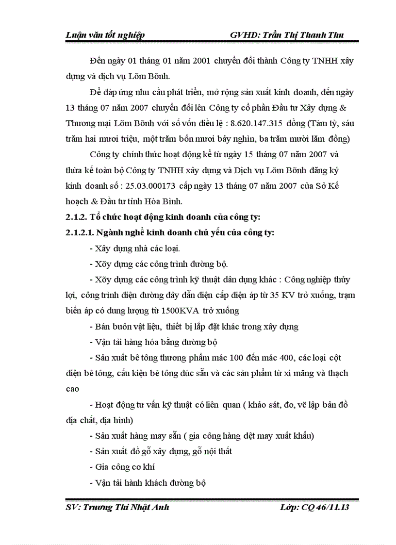 image for page Vốn lưu động và các giải pháp chủ yếu nâng cao hiệu quả sử dụng vốn lưu động tại Công ty Cổ phần Đầu tư Xây dựng và Thương mại Lâm Bình