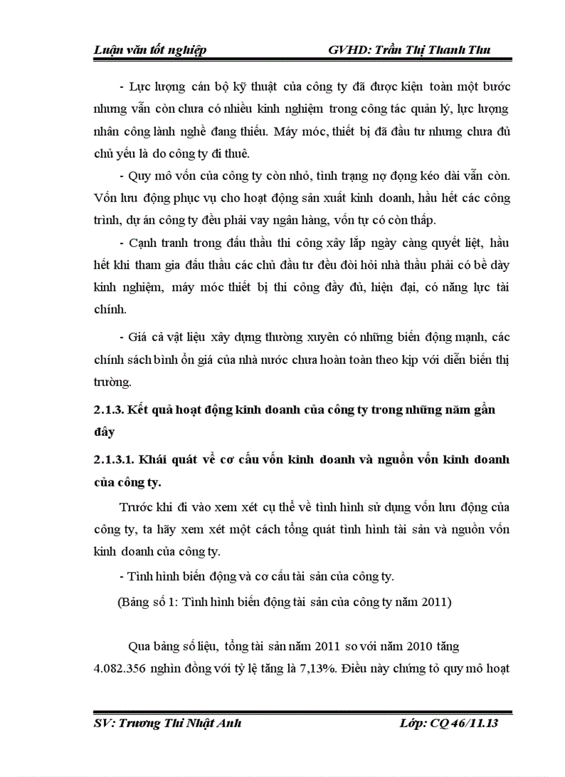 image for page Vốn lưu động và các giải pháp chủ yếu nâng cao hiệu quả sử dụng vốn lưu động tại Công ty Cổ phần Đầu tư Xây dựng và Thương mại Lâm Bình