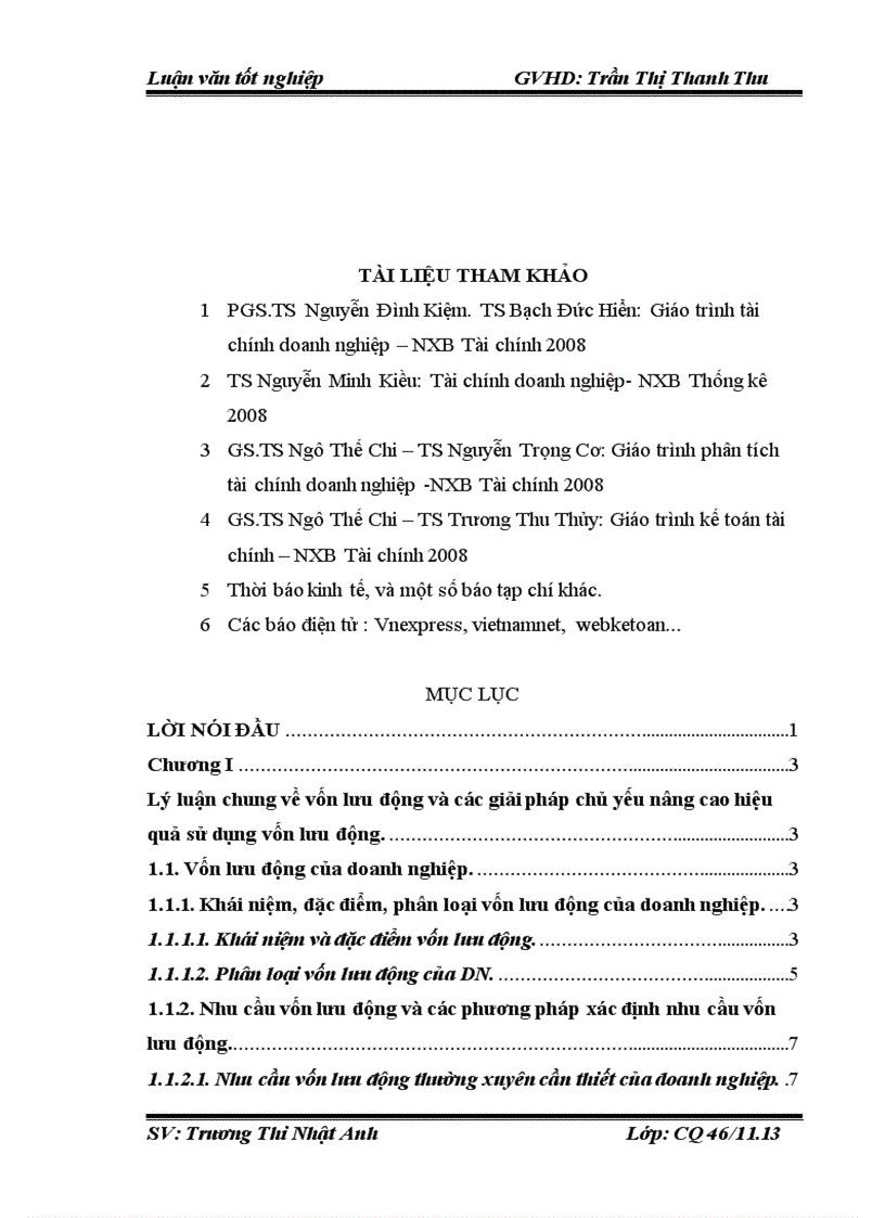 image for page Vốn lưu động và các giải pháp chủ yếu nâng cao hiệu quả sử dụng vốn lưu động tại Công ty Cổ phần Đầu tư Xây dựng và Thương mại Lâm Bình
