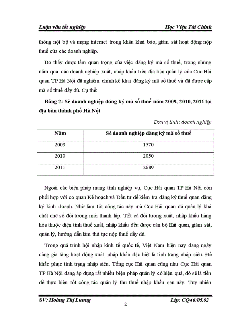 image for page Công tác quản lý thu thuế nhập khẩu tại Cục Hải quan TP Hà Nội 1