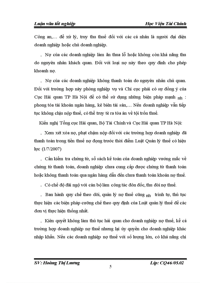 image for page Công tác quản lý thu thuế nhập khẩu tại Cục Hải quan TP Hà Nội 1