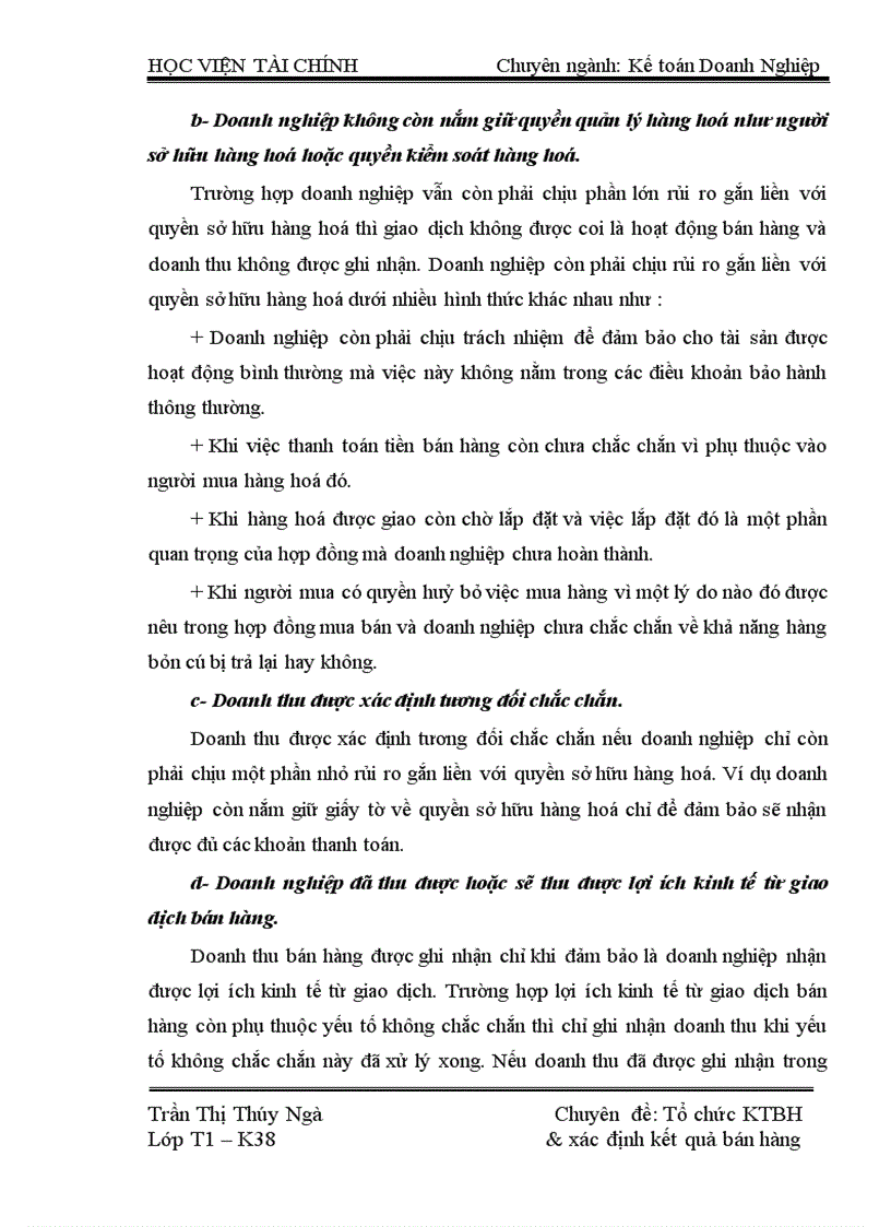 image for page Tổ chức kế toán bán hàng và xác định kết quả bán hàng tại Công ty TNHH Đầu tư Thương mại Ngọc Sơn