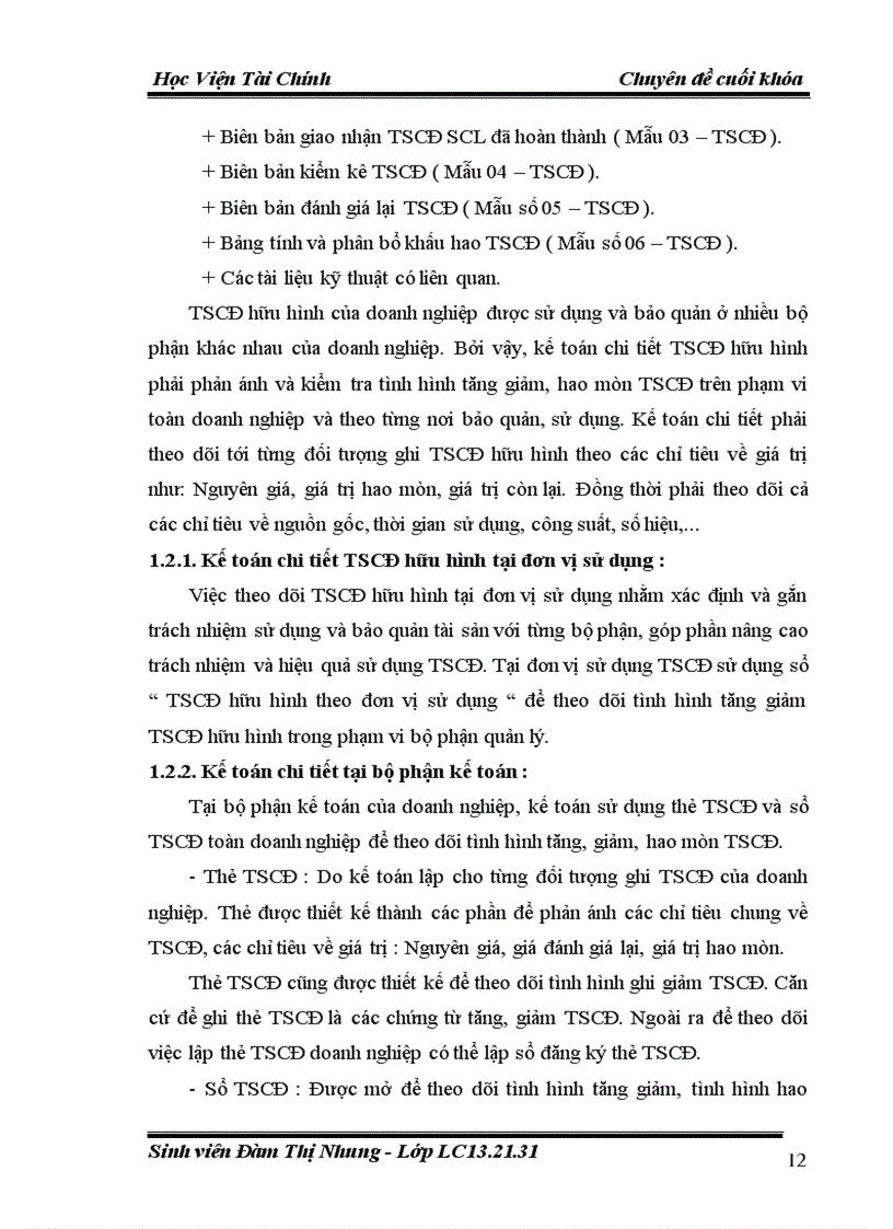 image for page Hoàn thiện công tác kế toán tài sản cố định hữu hình tại công ty TNHH Nhà nước một thành viên cơ khí Đông Anh