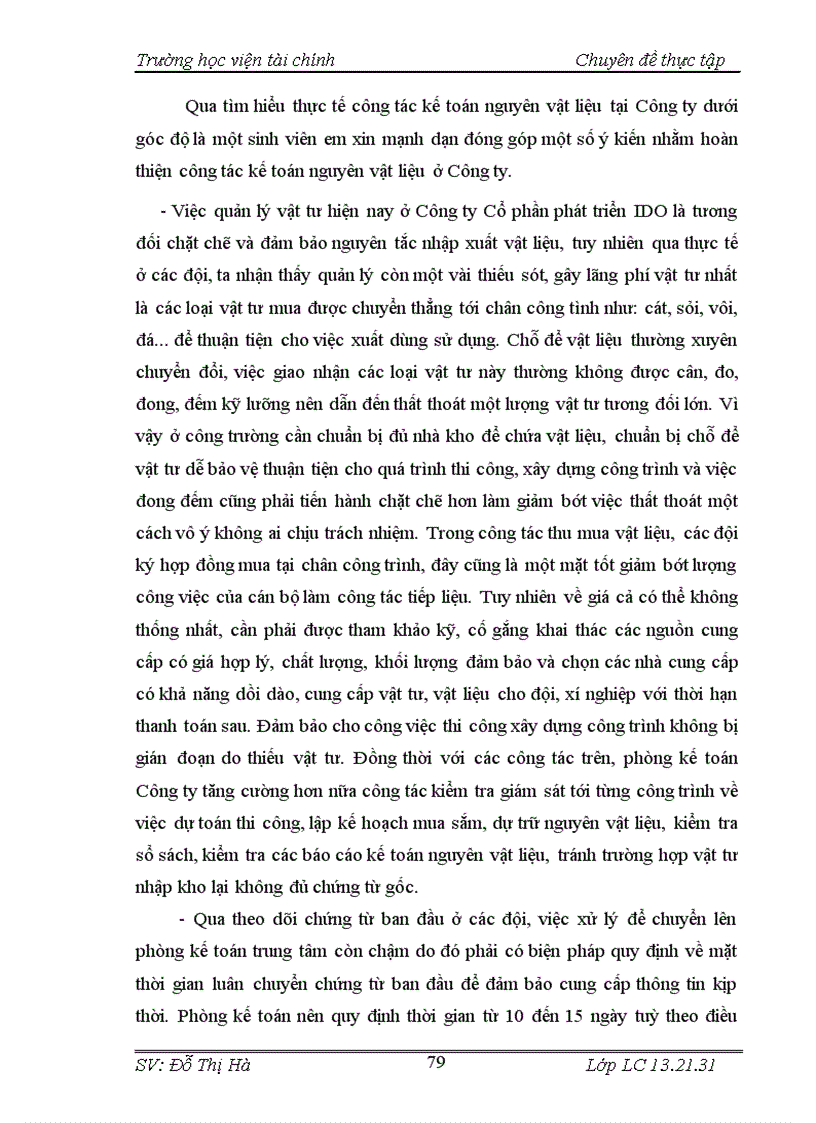 image for page Hoàn thiện kế toán Nguyên vật liệu tại Công ty Cổ phần phát triển IDO