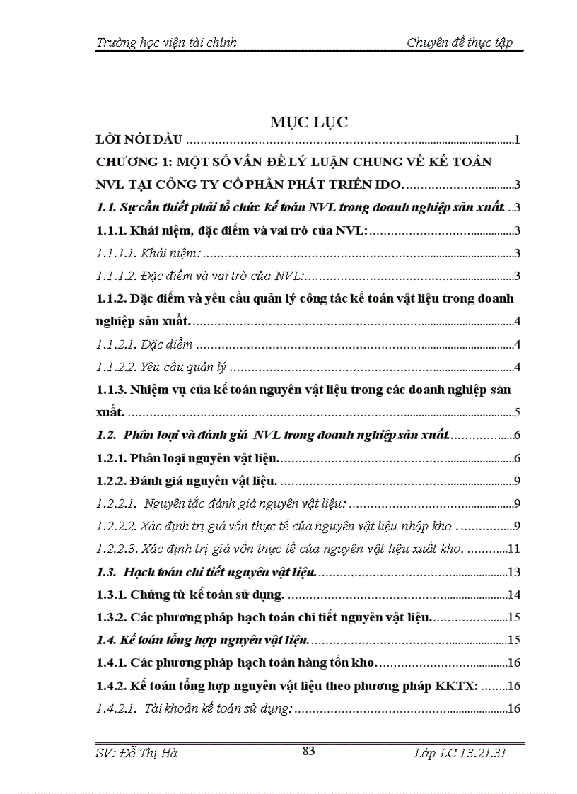 image for page Hoàn thiện kế toán Nguyên vật liệu tại Công ty Cổ phần phát triển IDO