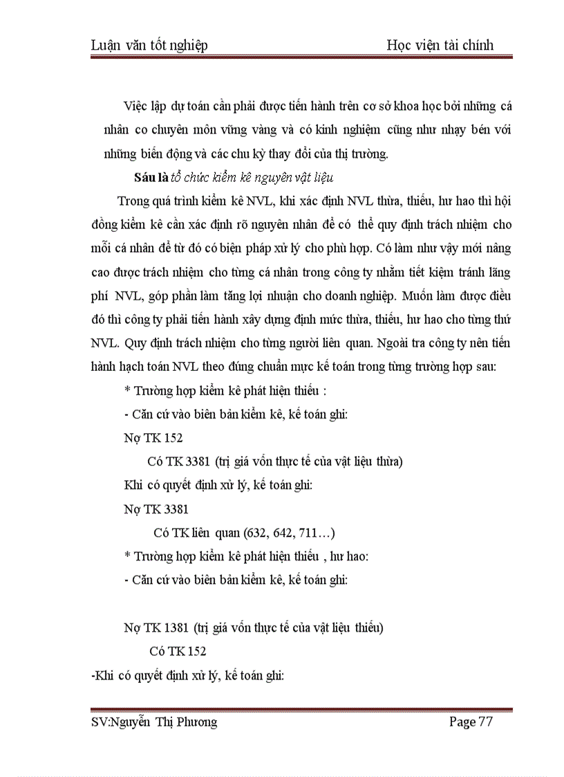 image for page Tổ chức kế toán nguyên vật liệu