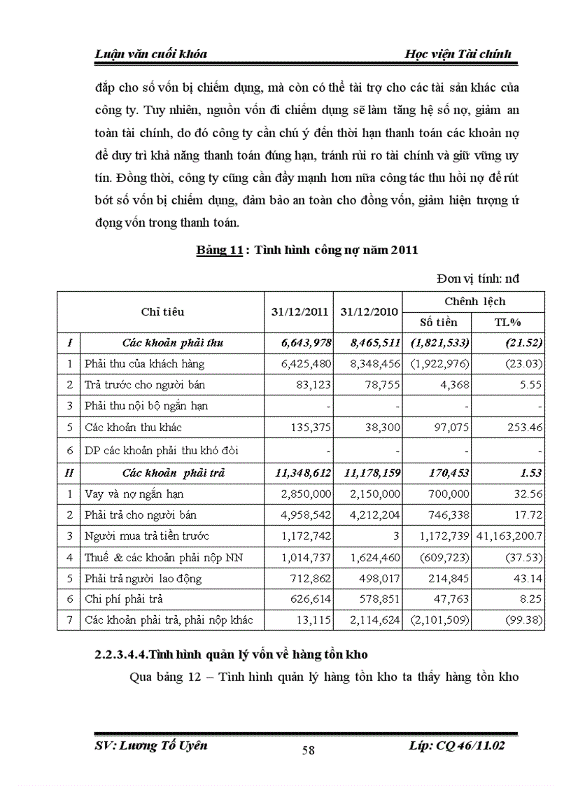 image for page Một số giải pháp nhằm nâng cao hiệu quả sử dụng vốn lưu động tại công ty TNHH Feldspar An Bình