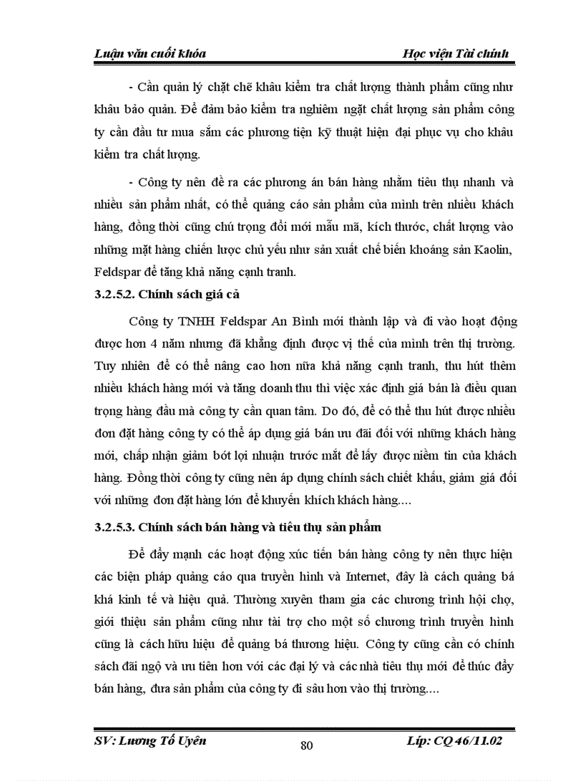 image for page Một số giải pháp nhằm nâng cao hiệu quả sử dụng vốn lưu động tại công ty TNHH Feldspar An Bình