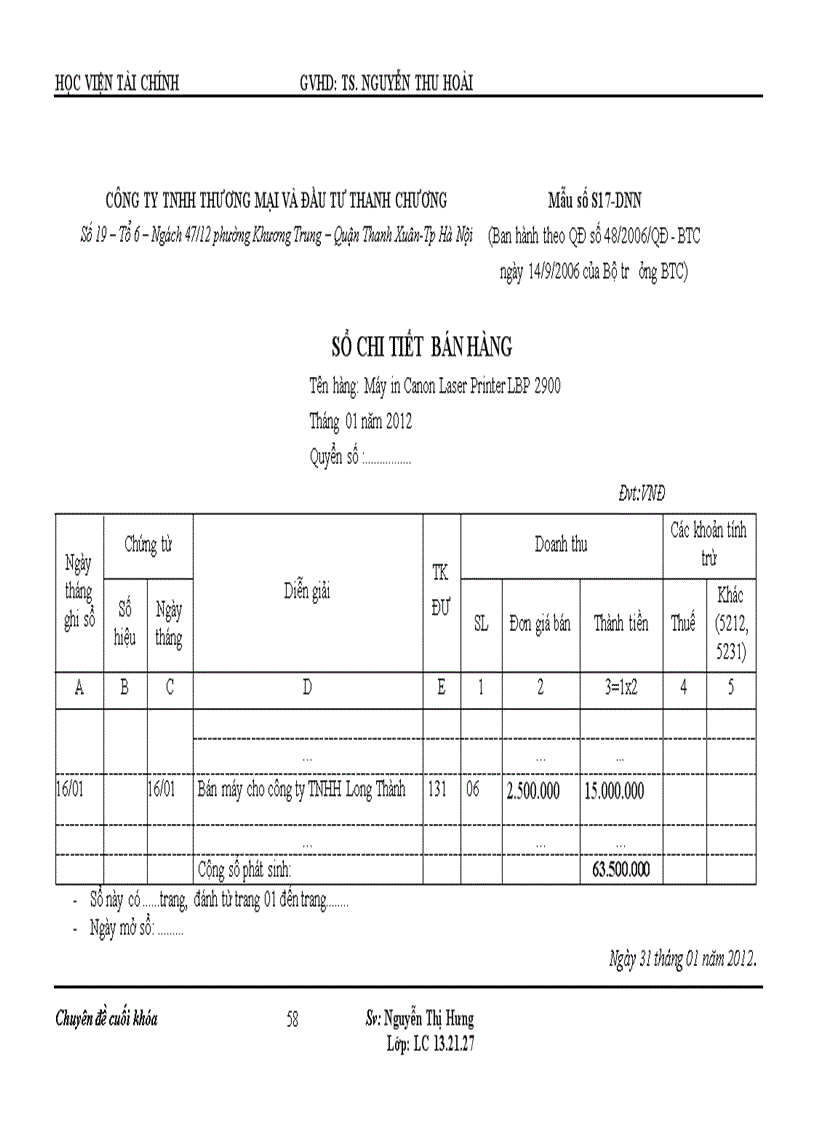 image for page Tổ chức công tác kế toán bán hàng và xác định kết quả kinh doanh tại Công ty TNHH thương mại và đầu tư Thanh Chương