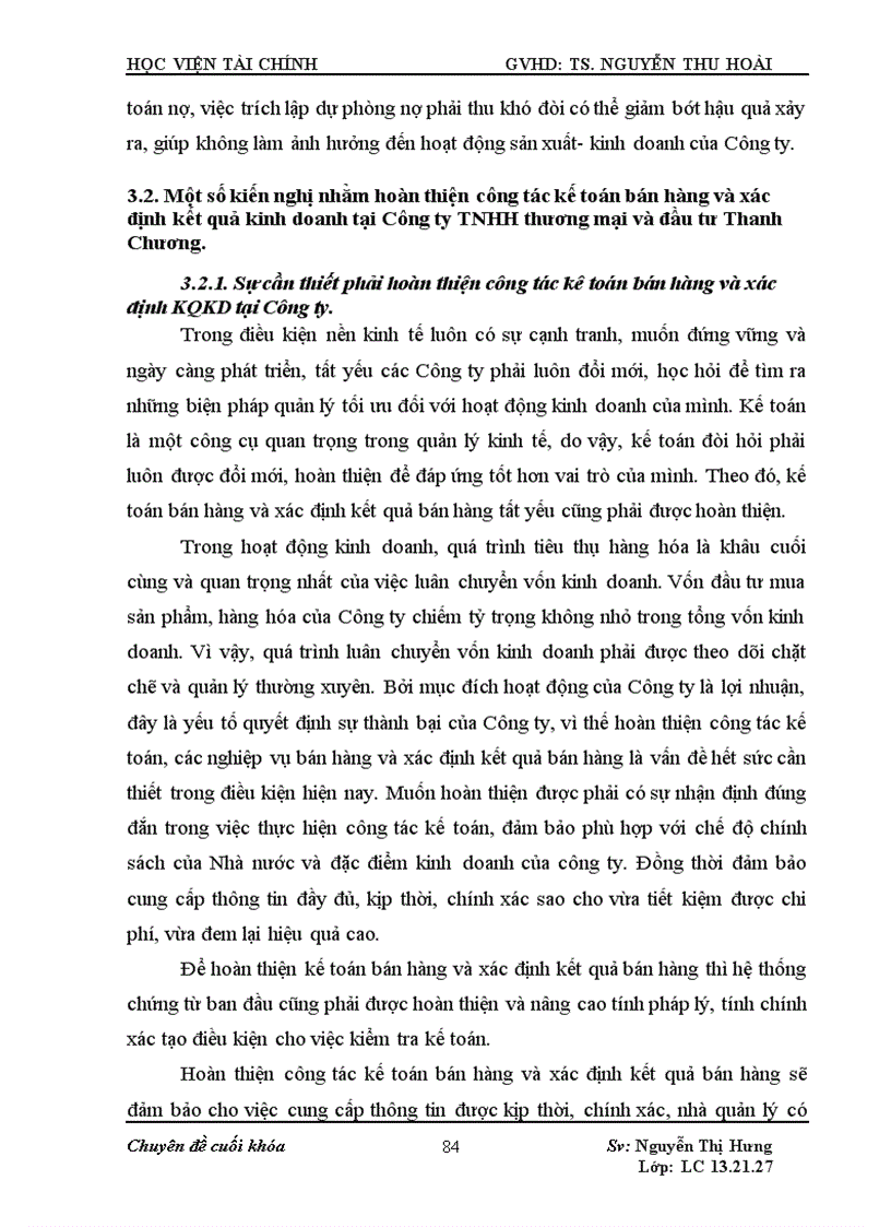 image for page Tổ chức công tác kế toán bán hàng và xác định kết quả kinh doanh tại Công ty TNHH thương mại và đầu tư Thanh Chương