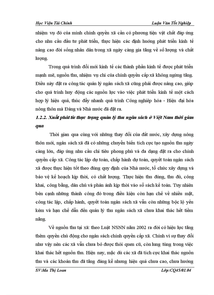 image for page Một số giải pháp nhằm tăng cường quản lý thu ngân sách xã hướng tới tự cân đối ngân sách xã trên địa bàn huyện Định Hóa tỉnh Thái Nguyên 1
