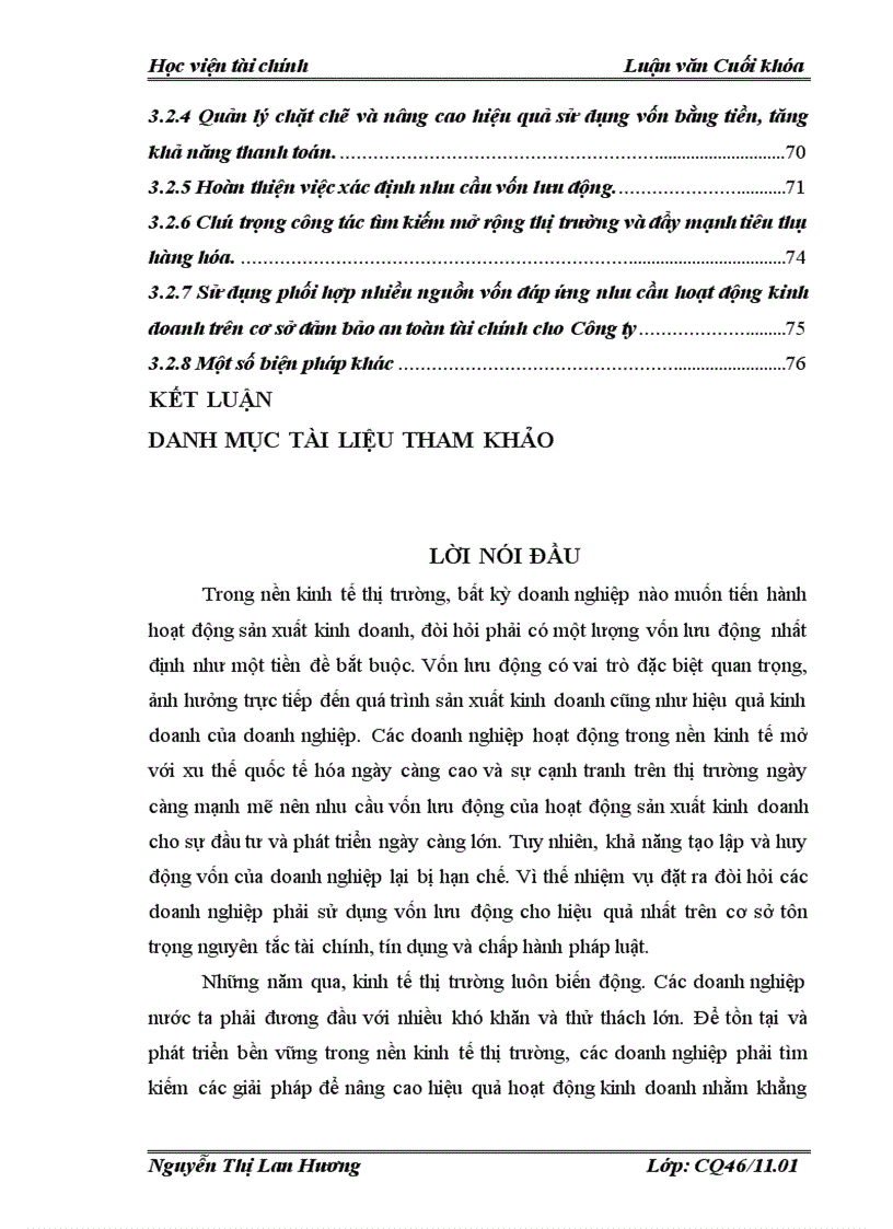 image for page Vốn lưu động và một số giải pháp nhằm nâng cao hiệu quả sử dụng vốn lưu động của công ty cổ phần Điện nhẹ Viễn thông