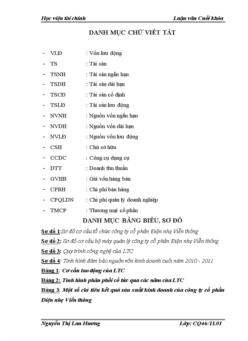 image for page Vốn lưu động và một số giải pháp nhằm nâng cao hiệu quả sử dụng vốn lưu động của công ty cổ phần Điện nhẹ Viễn thông