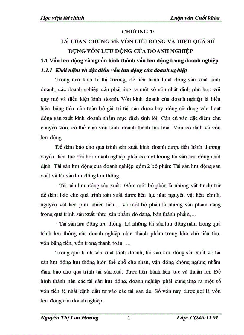 image for page Vốn lưu động và một số giải pháp nhằm nâng cao hiệu quả sử dụng vốn lưu động của công ty cổ phần Điện nhẹ Viễn thông