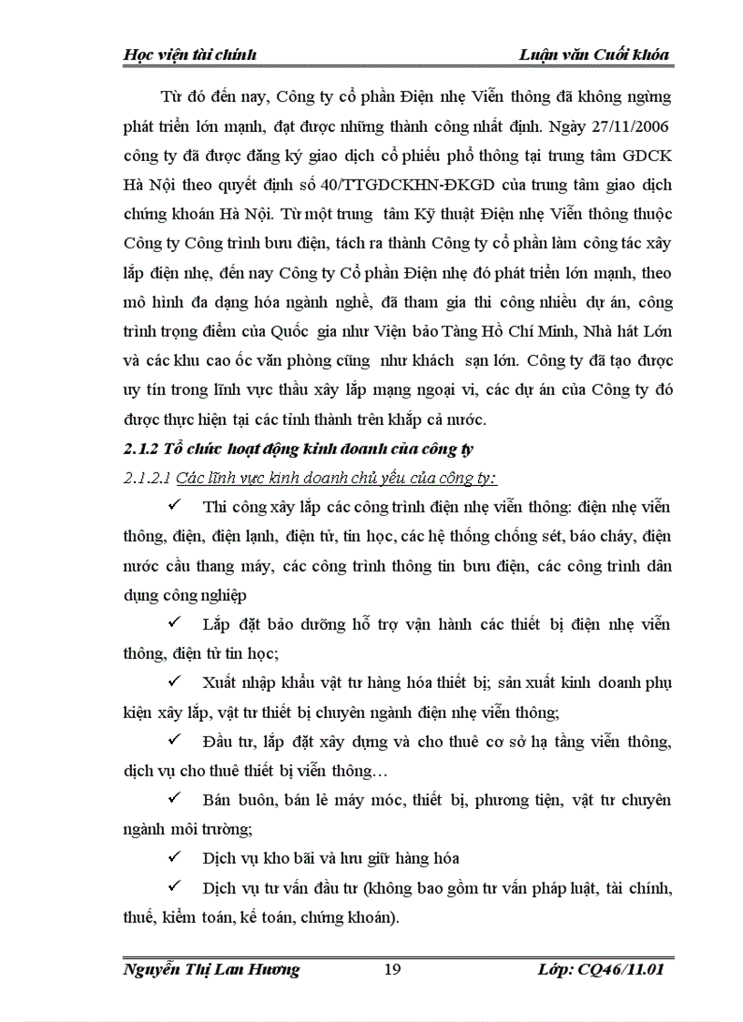 image for page Vốn lưu động và một số giải pháp nhằm nâng cao hiệu quả sử dụng vốn lưu động của công ty cổ phần Điện nhẹ Viễn thông