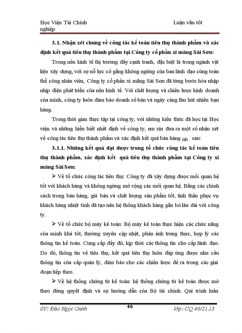 image for page Tổ chức kế toán tiêu thụ thành phẩm và xác định kết quả tiêu thụ thành phẩm tại Công ty Cổ phần Xi măng Sài Sơn 1