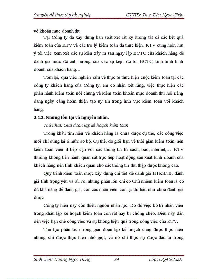 image for page Hoàn thiện quy trình kiểm toán khoản mục doanh thu trong kiểm toán Báo cáo tài chính do công ty TNHH Kiểm toán Tư vấn Định giá ACC VIỆT NAM thực hiện 3