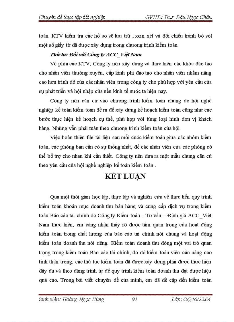 image for page Hoàn thiện quy trình kiểm toán khoản mục doanh thu trong kiểm toán Báo cáo tài chính do công ty TNHH Kiểm toán Tư vấn Định giá ACC VIỆT NAM thực hiện 3