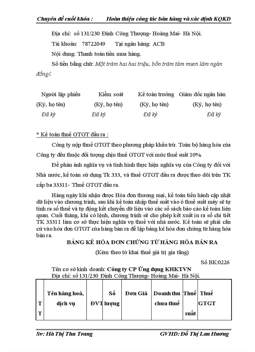 image for page Kế toán bán hàng và xác định kết quả kinh doanh tại công ty cp ứng dụng khoa học kĩ thuật việt nam 1