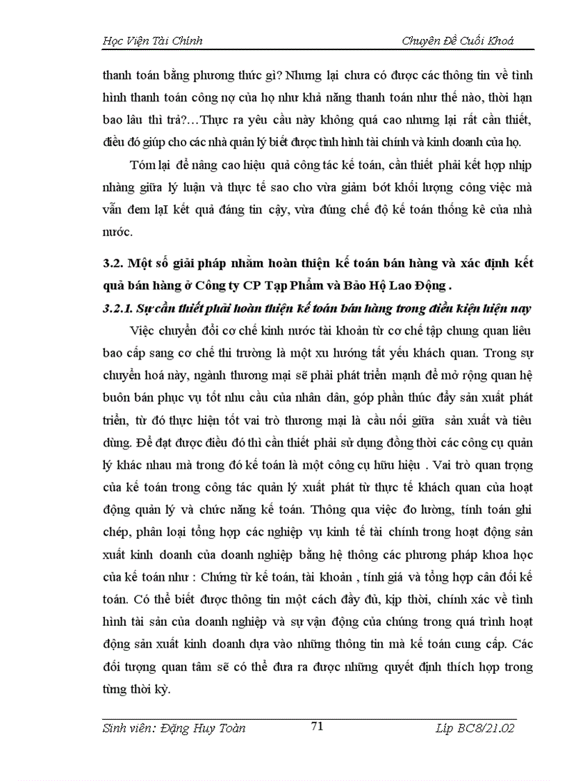 image for page Tổ chức công tác kế toán bán hàng và xác định kết quả bán hàng tại Công ty Cổ Phần Tạp Phẩm và Bảo Hộ Lao Động 3