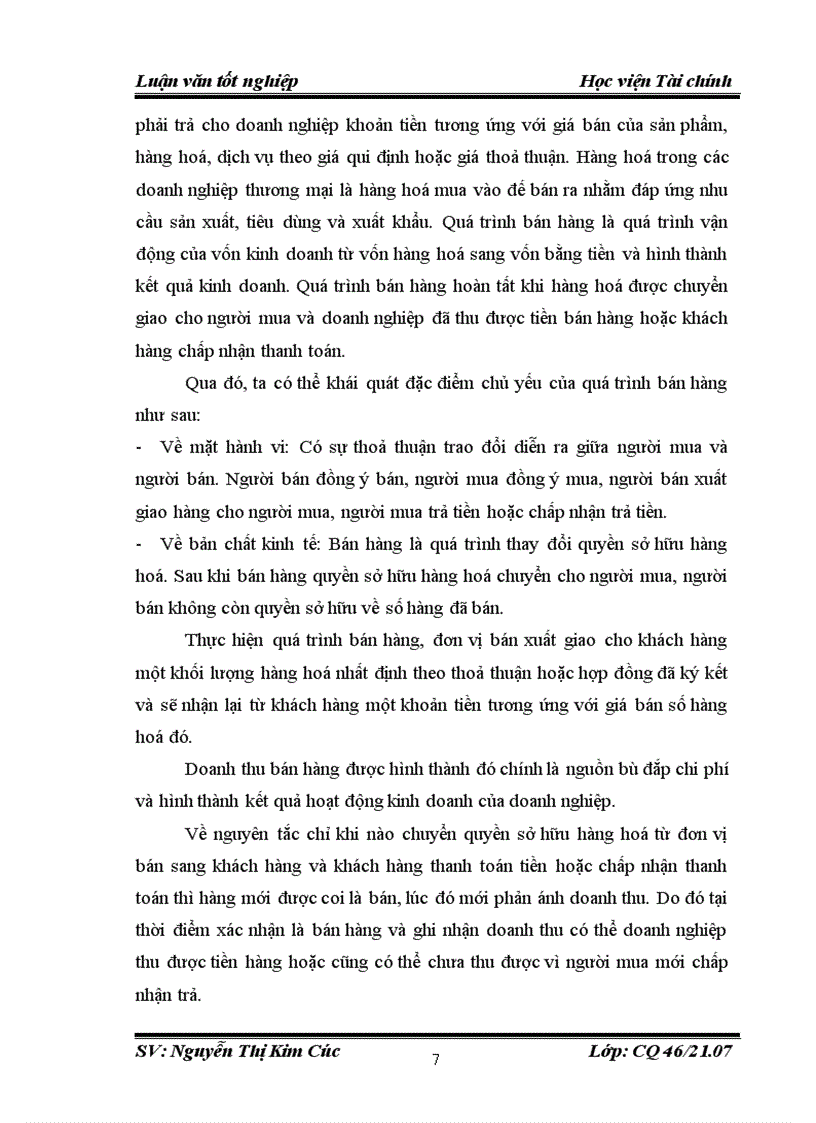 image for page Tổ chức công tác kế toán bán hàng và xác định kết quả kinh doanh tại Công ty TNHH SX TM XNK Lửa Việt 1