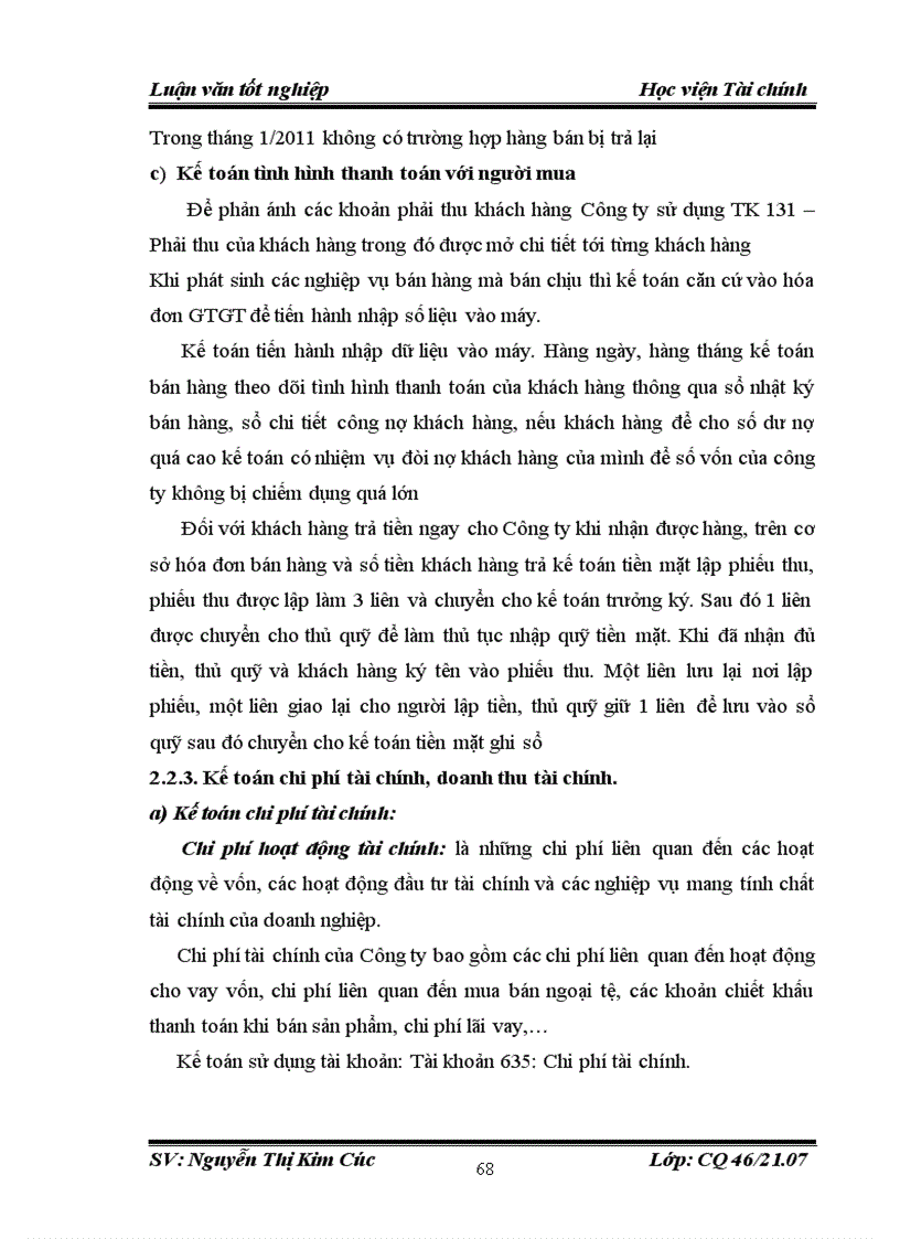 image for page Tổ chức công tác kế toán bán hàng và xác định kết quả kinh doanh tại Công ty TNHH SX TM XNK Lửa Việt 1