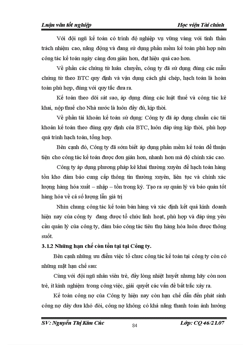 image for page Tổ chức công tác kế toán bán hàng và xác định kết quả kinh doanh tại Công ty TNHH SX TM XNK Lửa Việt 1