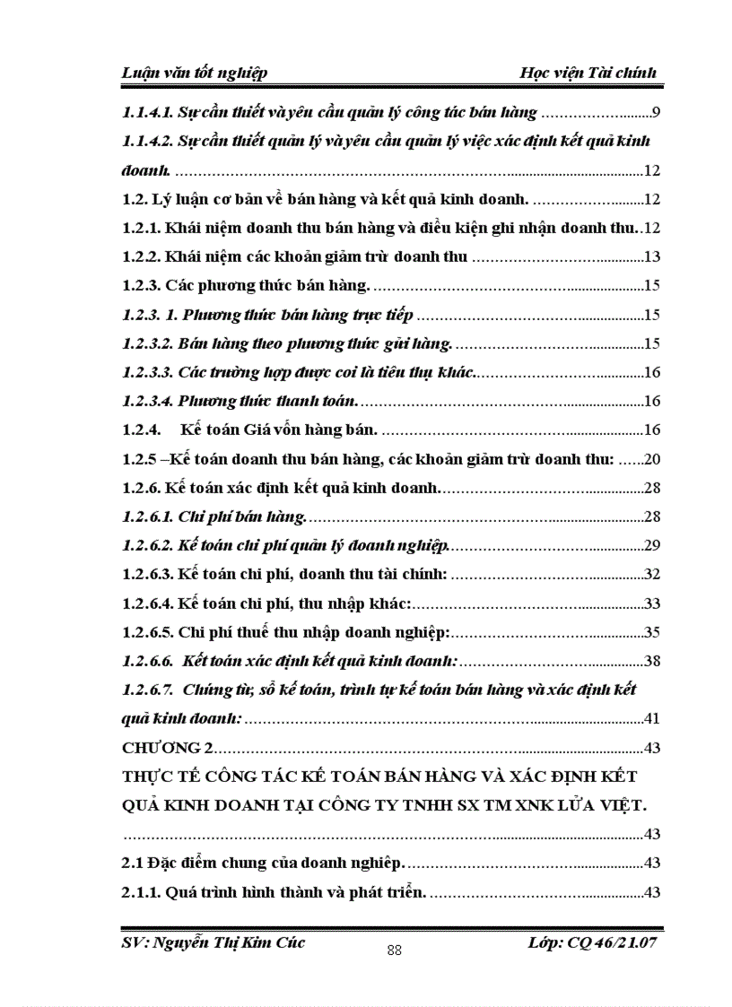 image for page Tổ chức công tác kế toán bán hàng và xác định kết quả kinh doanh tại Công ty TNHH SX TM XNK Lửa Việt 1
