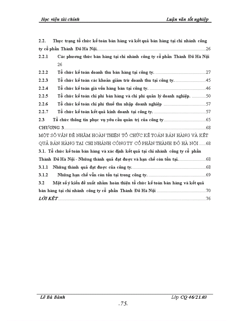 image for page Hoàn thiện tổ chức công tác kế toán bán hàng và kết quả bán hàng tại chi nhánh công ty cổ phần Thành Đô Hà Nội 1